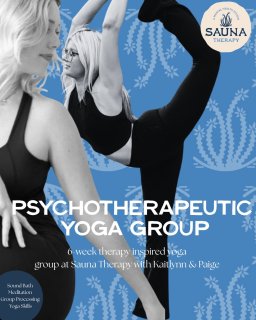 PSYCHOTHERAPEUTIC YOGA AT THE THOMPSON HOTEL ✨ REGISTER THROUGH CONSULTATION LINK

This summer, Sauna Therapy is partnering with the Thompson Hotel Dallas to offer a 6-week Psychotherapeutic Yoga Series designed to help you understand yourself on a deeper level while cultivating meaningful and lasting change.
This is more than a yoga class.
It is a therapeutic experience that combines somatic movement, nervous system education, Buddhist psychology, mindfulness, reflection, and community in a beautiful rooftop setting.

Each week, Kaitlynn, our intern and yoga instructor, will guide participants through an intentional yoga practice designed to support the theme of the week, while Paige Swanson, LPC, will facilitate psychoeducation, guided reflection, and group discussion to help participants integrate what they are learning into everyday life.

Each session includes:
🧘 Therapeutic Yoga Flow 📓 Guided Journaling 💬 Group Processing 🧠 Psychoeducation 
This group is for anyone who feels disconnected from themselves, overwhelmed by stress, interested in personal growth, or simply looking for a more embodied way of healing.
Our goal isn’t perfection.
It’s helping you feel more connected to yourself, your body, your relationships, and your life.
━━━━━━━━━━━━━━
INVESTMENT
✨ Founding Member Rate: $249
Regular Price: $349
Drop In: $55
*** Covered by insurance 
Includes: • Six 75-minute therapeutic yoga sessions • Weekly psychoeducation • Guided journaling exercises • Group processing and discussion • Somatic and nervous system education • Rooftop wellness experience at Thompson Hotel Dallas
Limited spots available. 
━━━━━━━━━━━━━━
📍 Thompson Hotel Dallas
📅 6 Weeks
👥 Small Group Experience
Yoga as the vehicle. Therapy as the depth.
DM us for details or to reserve your spot.