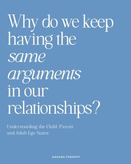Whether you’re stuck in a cycle with your partner or breaking up - understanding ego states in your relationships helps to find deeper more constructive communication 🩵
