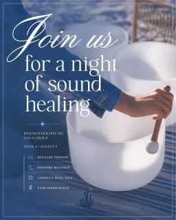 This is a reminder to join our Psychotherapeutic Yoga Group at the Thompson Hotel, starting July 15th at 7:00 p.m. Limited spots available! Led by Paige Swanson and Kaitlynn Rooney.

6 weeks for $55, insurance accepted.

Secure your spot now: https://tr.ee/8dfd6wezLQ